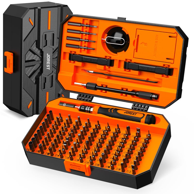 JOREST 115 in 1 Small Precision Screwdriver Set  Tool Gifts for Men Dad Him  Magnetic Repair Tool Kit for PC  Laptop  Tablet  iPhone  Macbook  Jewelers  PS5  Xbox  Switch  Game Console  Door &Chair - Image 1